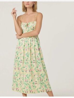 Astr the Label Milkmaid Smocked Waist Dress
